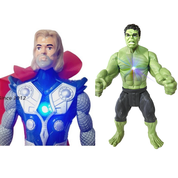 Hulk | Hulk Action Figure | Thor | Thor Hammer Toy | Thor Action Figures (Hulk & Thor - 2 in 1)