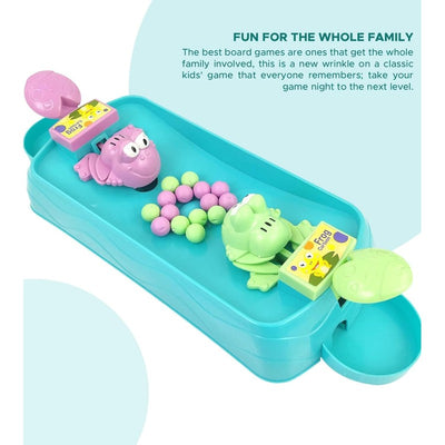 Hungry Frogs Bean Board Game for 2 Players (Assorted Colours)