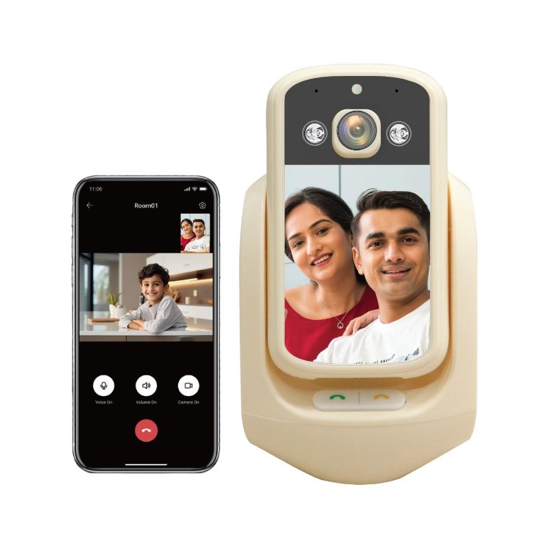 Indoor 2MP Camera with Screen, 2 Way Voice & Video Calling and WiFi 2.4Ghz (2-18 Years)