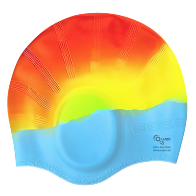 Ear Cover Hair Protection Silicone Swimming Cap Universal Size