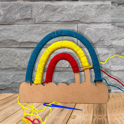 DIY Rainbow Yarn Activity Kit