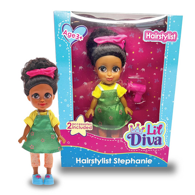 Li'l Diva Hairstylist-Stephanie (6" Doll)