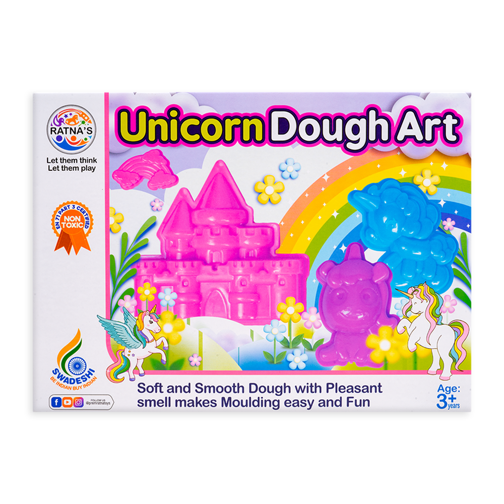 Return Gifts (Pack of 3,5,12) Unicorn Dough Art Kit