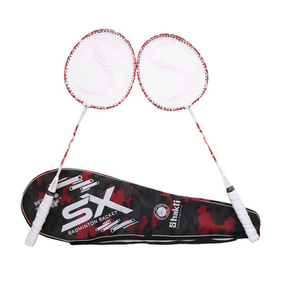 SX Badminton Racket Set | 2 Rackets with a carry bag