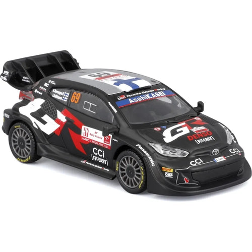 Bburago Original Toyota GR Yaris Rally 1 Hybrid Licensed Diecast Car | 1:43 Scale (14 Years till Grown Ups)