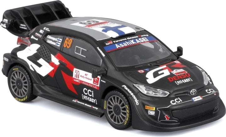 Bburago Original Toyota GR Yaris Rally 1 Hybrid Licensed Diecast Car | 1:43 Scale (14 Years till Grown Ups)