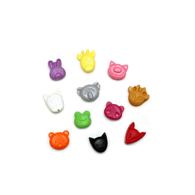 Mini Animal Heads Crayons - Set of 11