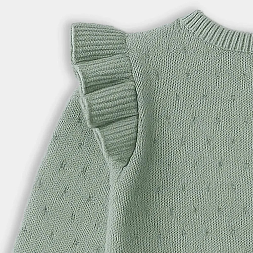 Mi Arcus Stylish Fine Knit Sweater - Button Opening