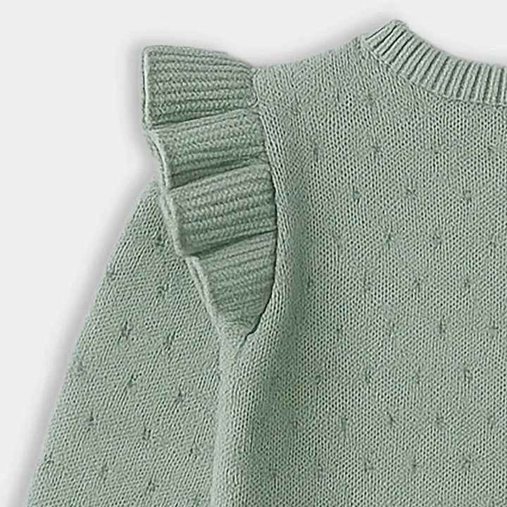 Mi Arcus Stylish Fine Knit Sweater - Button Opening