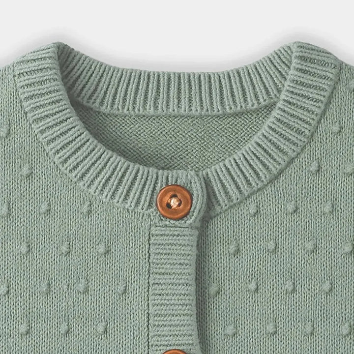 Mi Arcus Stylish Fine Knit Sweater - Button Opening