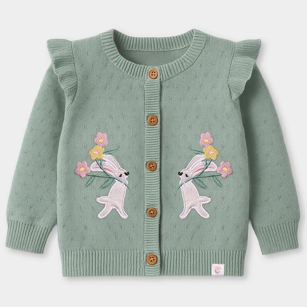 Mi Arcus Stylish Fine Knit Sweater - Button Opening