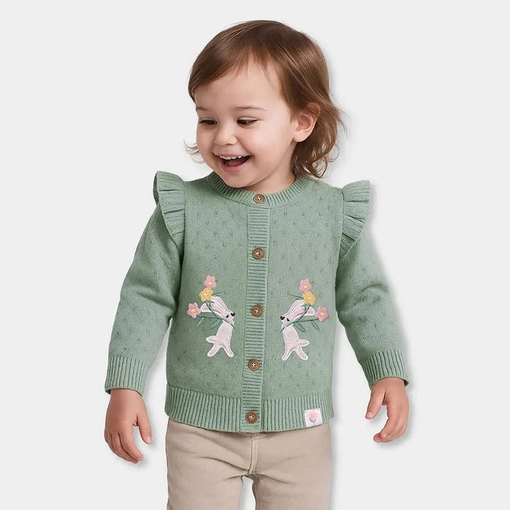 Mi Arcus Stylish Fine Knit Sweater - Button Opening