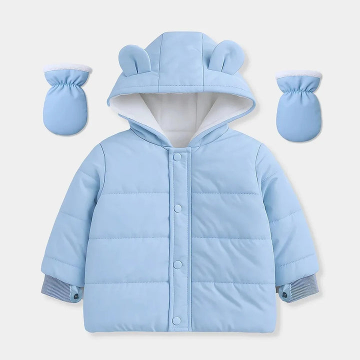 Mi Arcus Ns Jacket with Ribbed Cuffs, 3D Ear Hood & Detachable Mittens