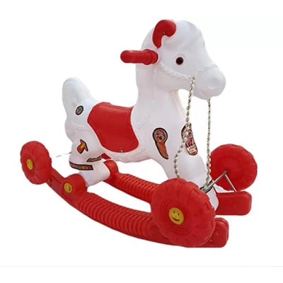 Ride-on Little Pony Horse (Red and White)