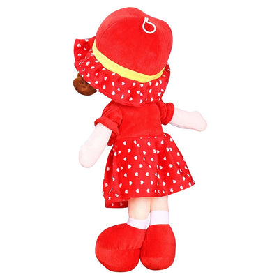 2.5 Feet Red Super Soft Stuffed Huggable Girl Winky Doll | Washable