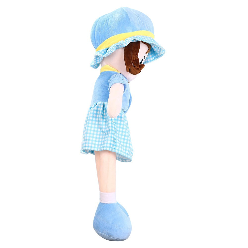 2.5 Feet Sky Blue Super Soft Stuffed Huggable Girl Winky Doll | Washable