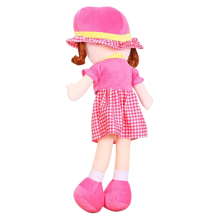 2.5 Feet Pink Super Soft Stuffed Huggable Girl Winky Doll | Washable