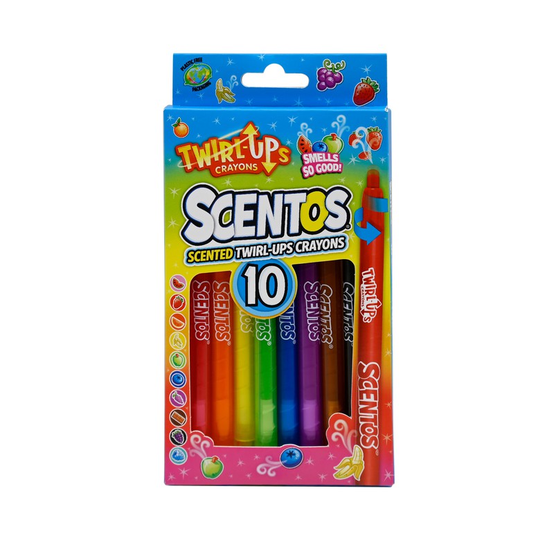 Scentos 10 Twirl-Ups Crayons
