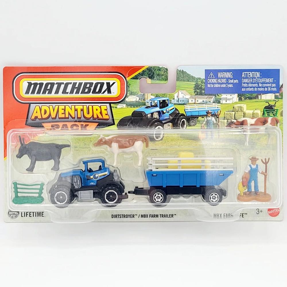 Matchbox Original Licensed Matchbox Adventure Themed Diecast Vehicle Set with Travel Trailer (7 Years till Grown Ups) | Assorted Designs