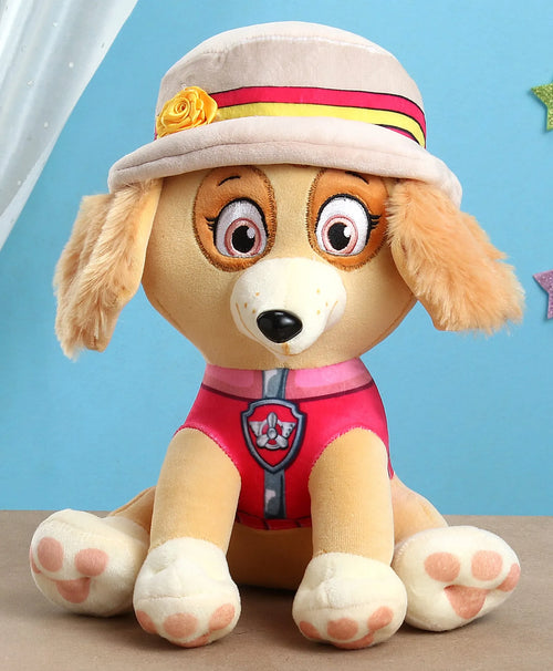 Original Skye with Hat Soft Plush Toy - 25 cm Paw Patrol Puppy Soft Toy