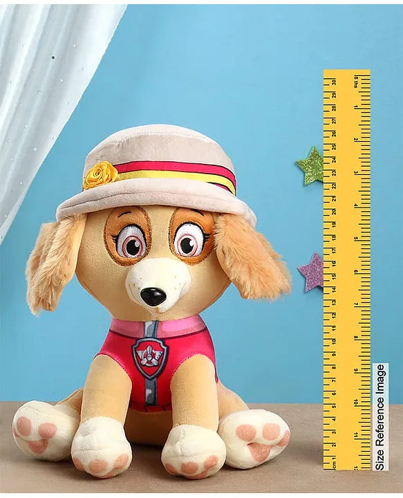 Original Skye with Hat Soft Plush Toy - 25 cm Paw Patrol Puppy Soft Toy