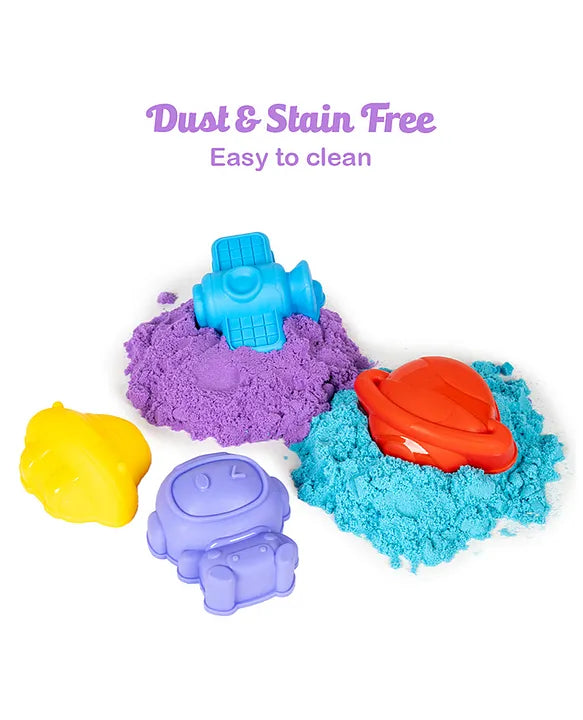 Ratna's Space Sand Craft Kit for Kids - 600Gms (Assorted colours)