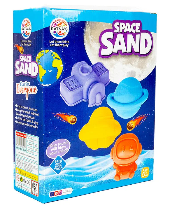 Ratna's Space Sand Craft Kit for Kids - 600Gms (Assorted colours)
