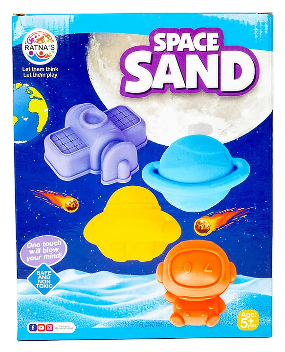 Ratna's Space Sand Craft Kit for Kids - 600Gms (Assorted colours)