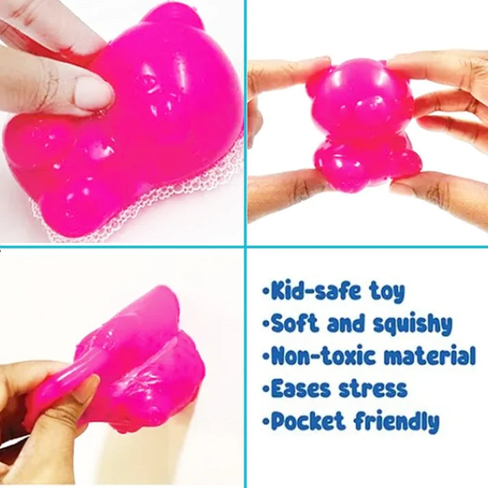 Scoobies Beady Bear – Soft Squishy Stress Relief Toy for Kids | Sensory Fidget Toy