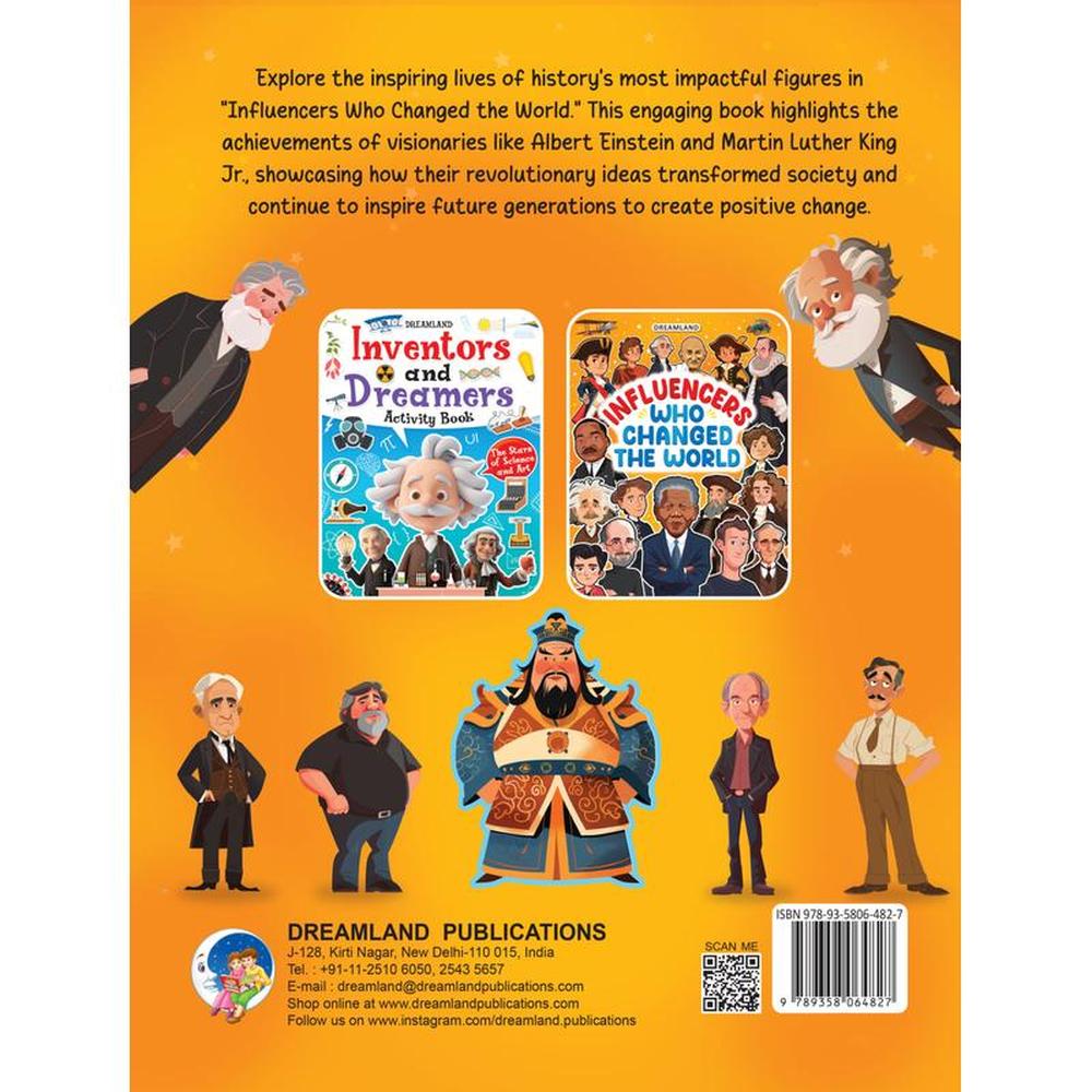 Dreamland Publications Influencers Who Changed the World: Inspiring True Stories of Real Heroes Book (6-12 Years)