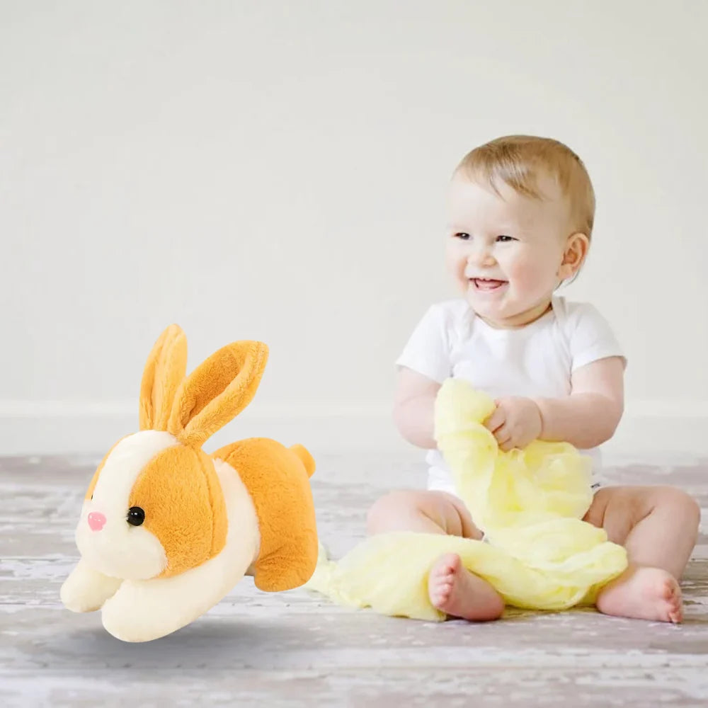 CuddleNest Cute Rabbit Soft Toy I Furry Stuffed Animal I  Extra Soft I Perfect for Kids - 32 cm (Brown))