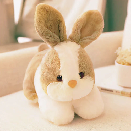 CuddleNest Cute Rabbit Soft Toy I Furry Stuffed Animal I  Extra Soft I Perfect for Kids - 32 cm (Brown))