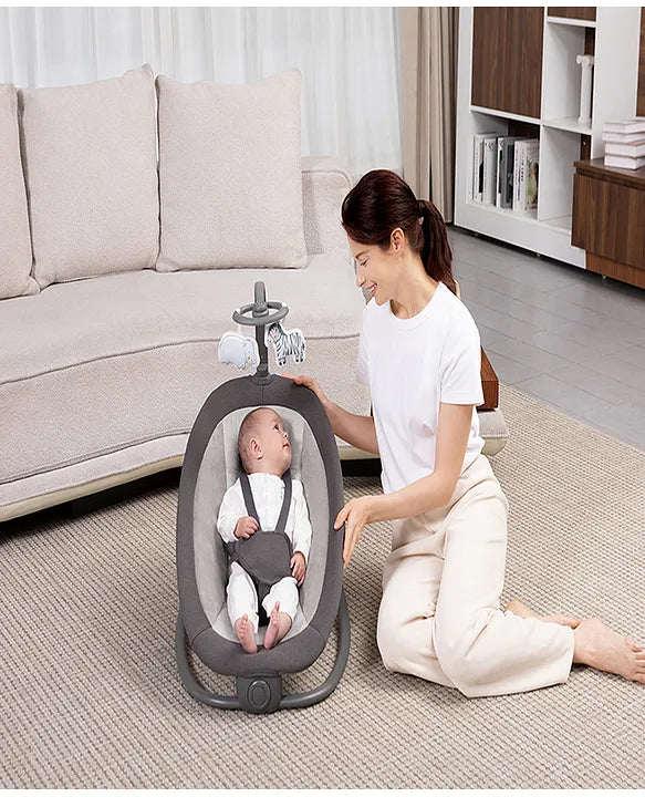 Mastela Fold Up Rocker Seat | 2 Position Recline, Removable Toy Bar, Music & Vibration