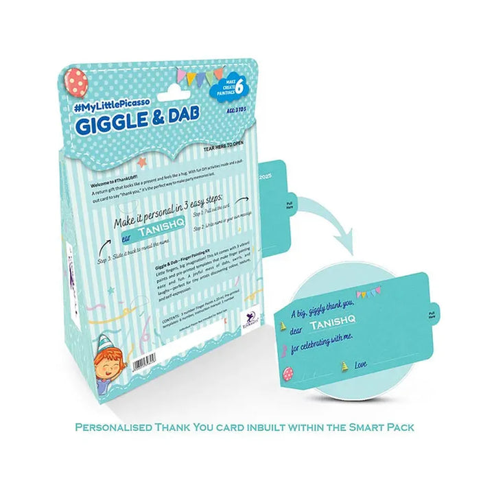 Toykraft My Little Picasso Giggle & Dab Painting Kit | Make & Create 6 Paintings | Creative Art & Craft Activity for Kids