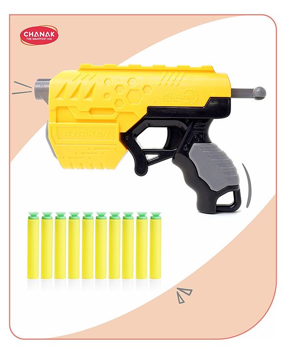 Chanak Hi Arm Stricker Blaster with 10 Soft Bullets | High Performance High Range