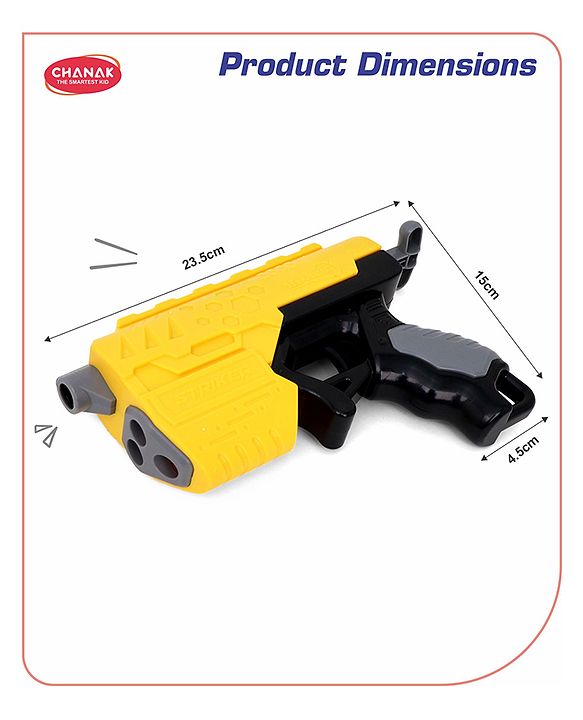 Chanak Hi Arm Stricker Blaster with 10 Soft Bullets | High Performance High Range