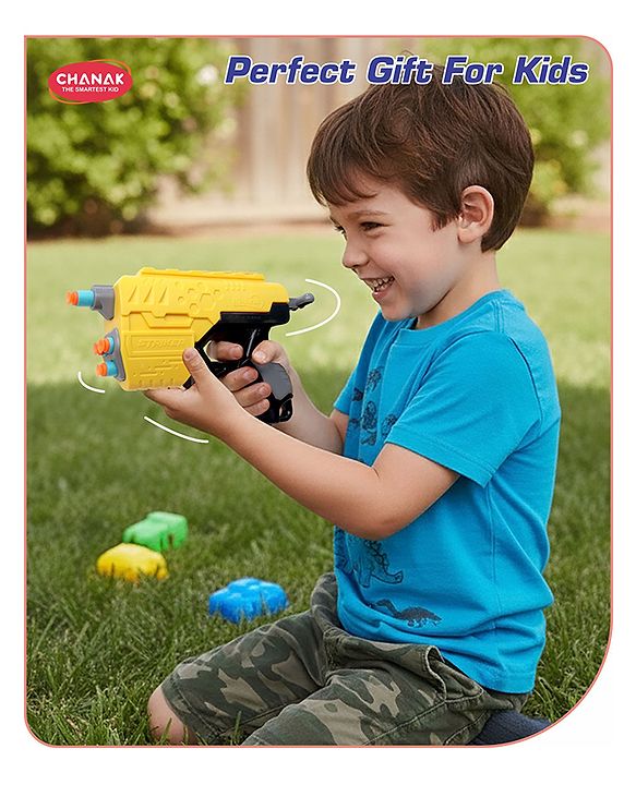 Chanak Hi Arm Stricker Blaster with 10 Soft Bullets | High Performance High Range