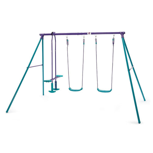 Plum Metal Jupiter Double Swing & Glider Set (3-10 Years)