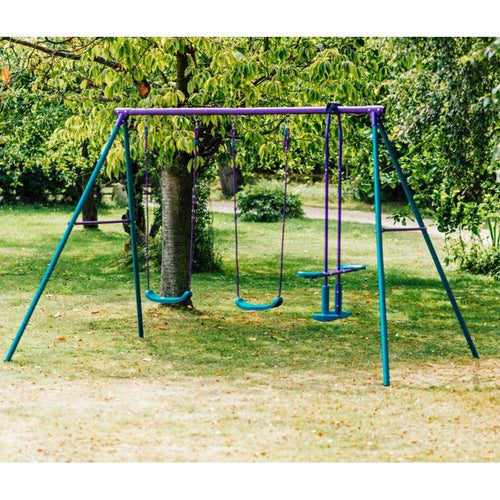Plum Metal Jupiter Double Swing & Glider Set (3-10 Years)