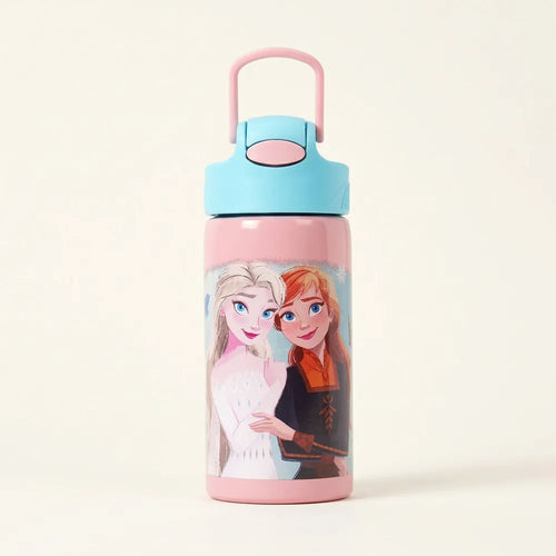 Licensed Disney Frozen Insulated Sipper Water Bottle for Kids | 400 ml | Stylish & Portable Bottle