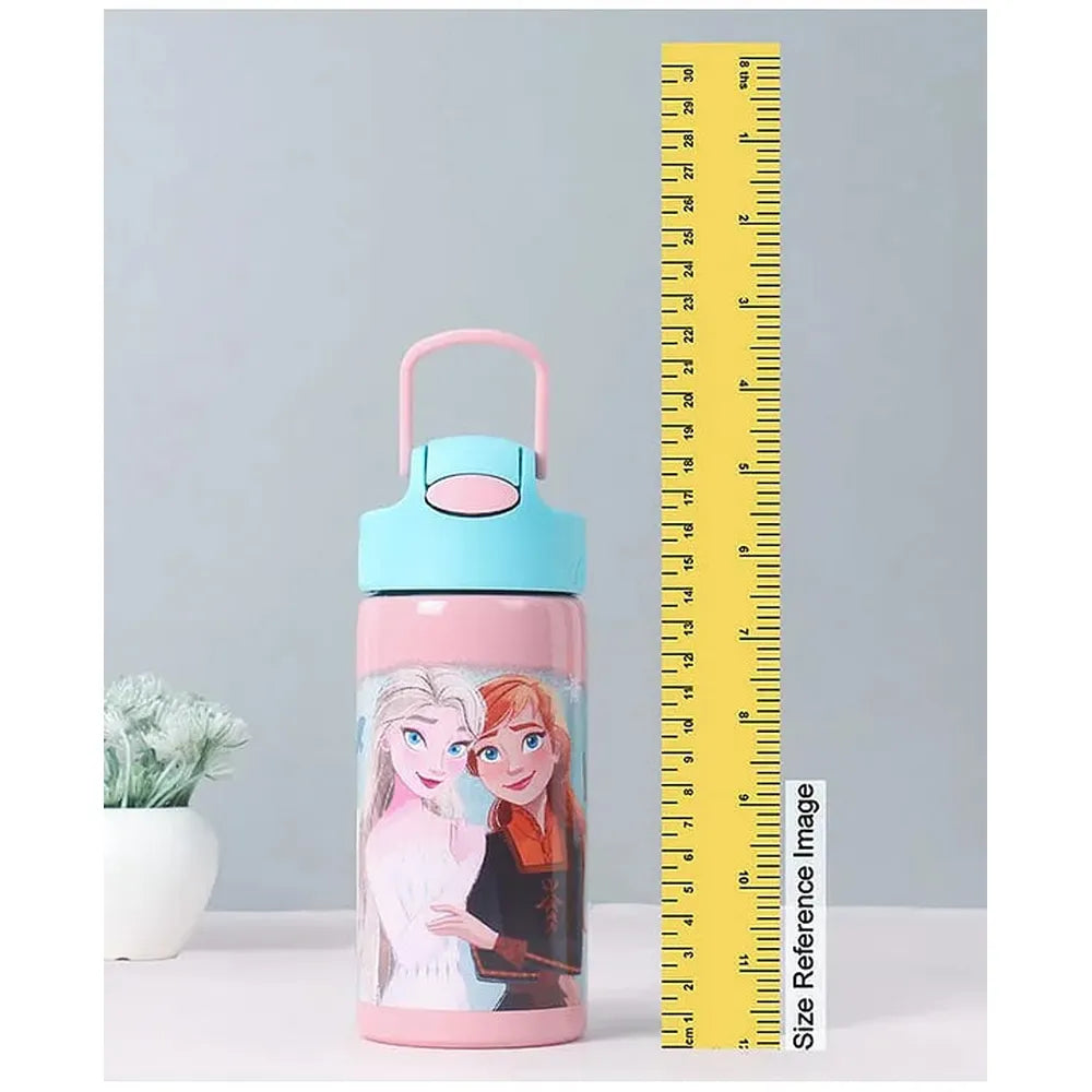 Licensed Disney Frozen Insulated Sipper Water Bottle for Kids | 400 ml | Stylish & Portable Bottle