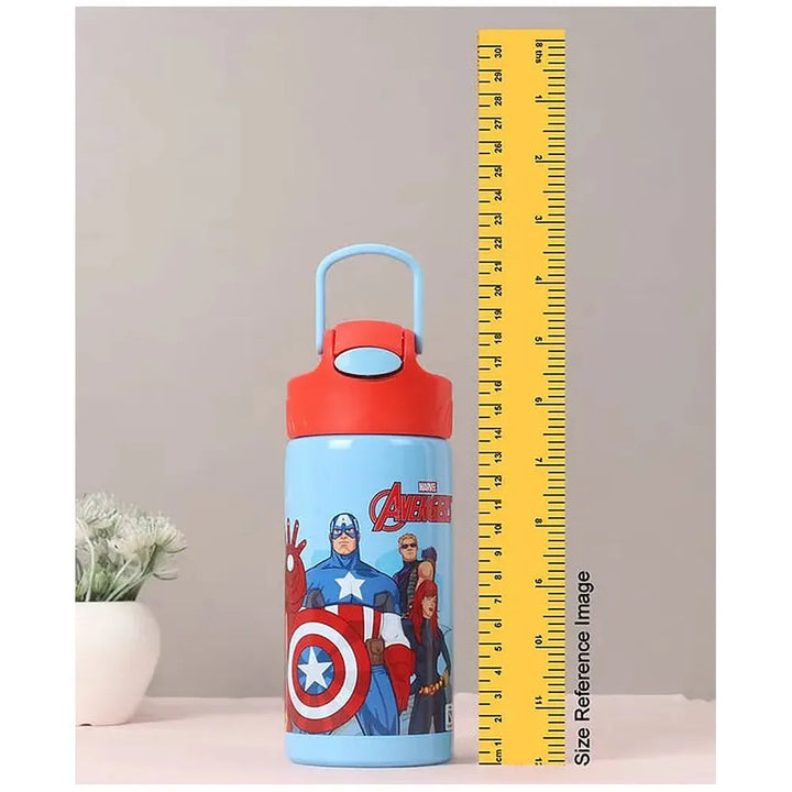 Licensed Marvel Avengers Insulated Sipper Water Bottle for Kids | 400 ml | Stylish & Portable Bottle
