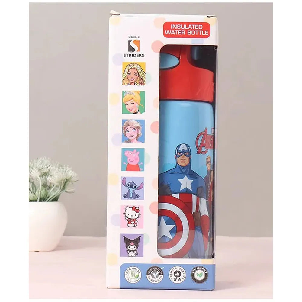 Licensed Marvel Avengers Insulated Sipper Water Bottle for Kids | 400 ml | Stylish & Portable Bottle