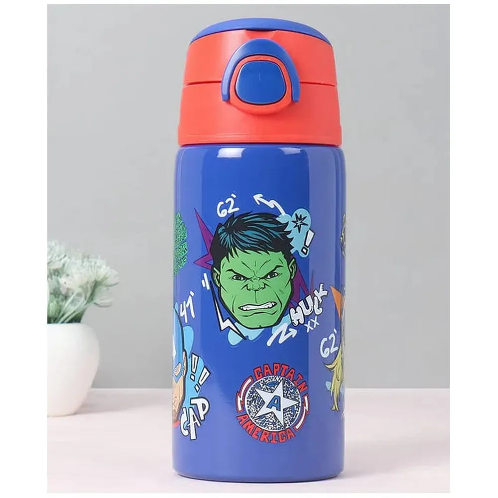 Licensed Marvel Avengers Hulk Sipper Bottle for Kids | Stylish & Portable Drinking Bottle - Blue