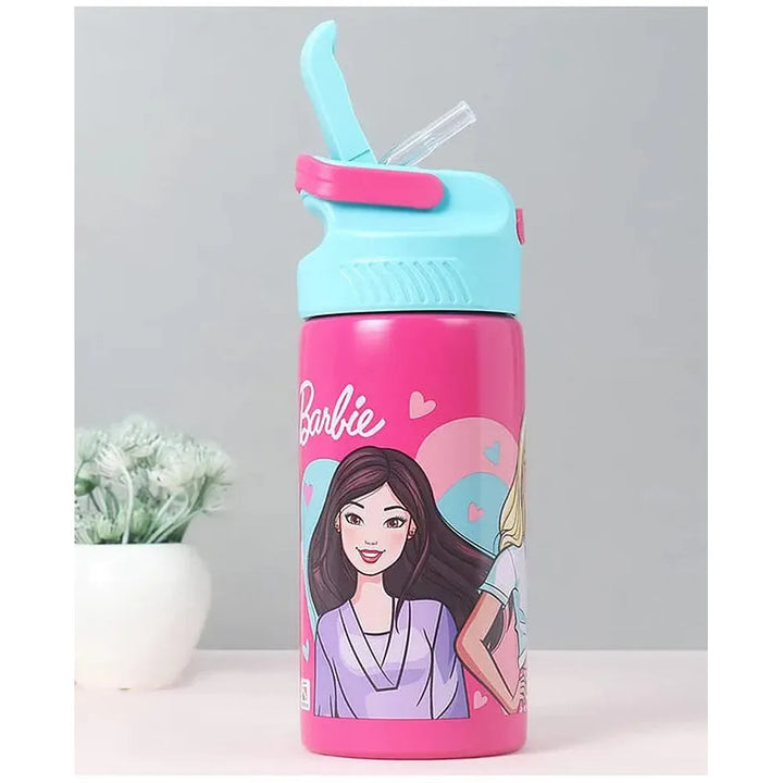 Licensed Barbie Better Together Sipper Water Bottle for Kids | 400 ml | Stylish & Portable Bottle