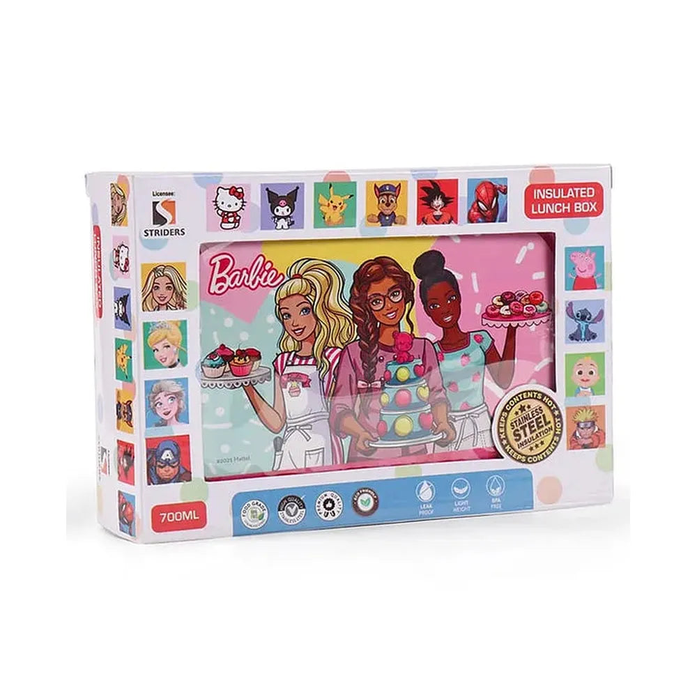 Original Barbie Stainless Steel Insulated Lunch Box - 700ml | Pink