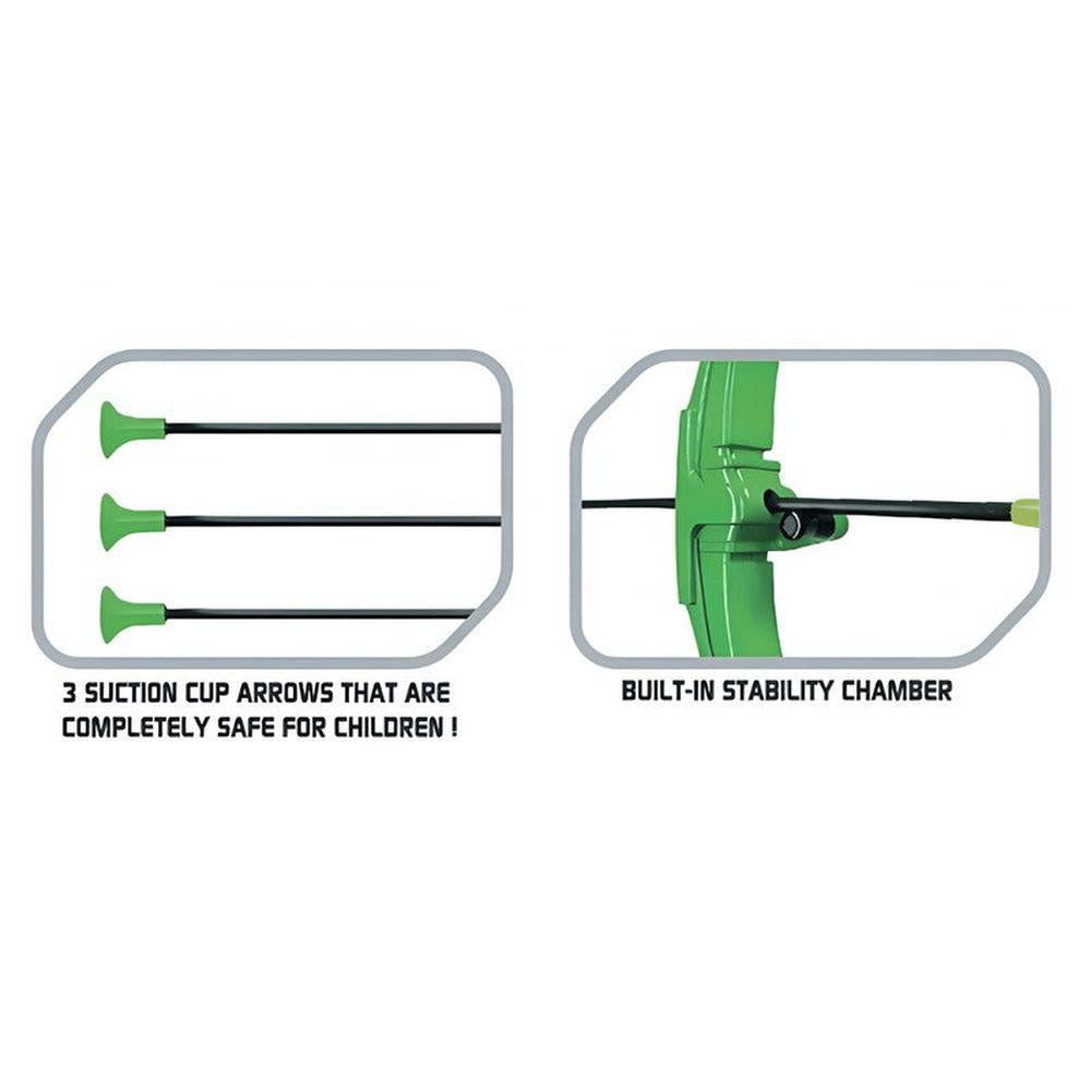 Innov8 Archery Set with 23 cm Target, 1 Bow & 3 Arrows (5-10 Years)