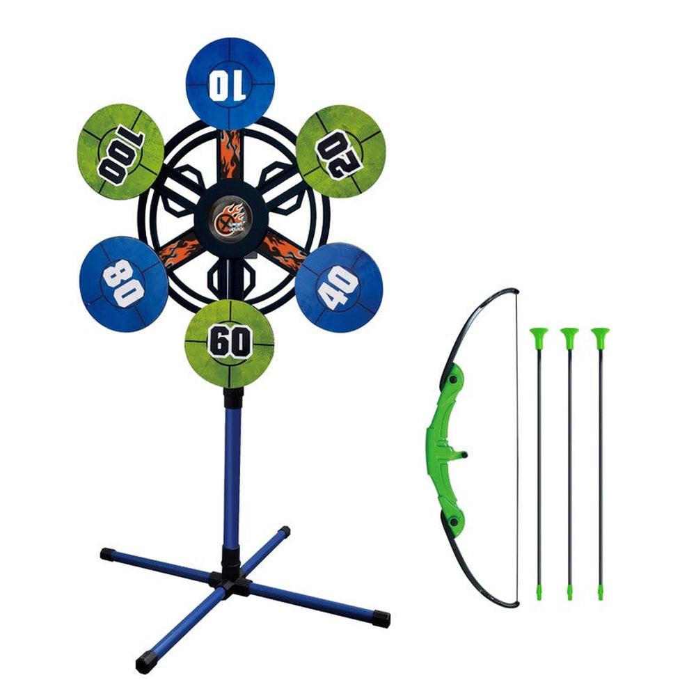 Innov8 Spin Target Archery with Target Stand, 1 Bow & 3 Arrows (5-10 Years)
