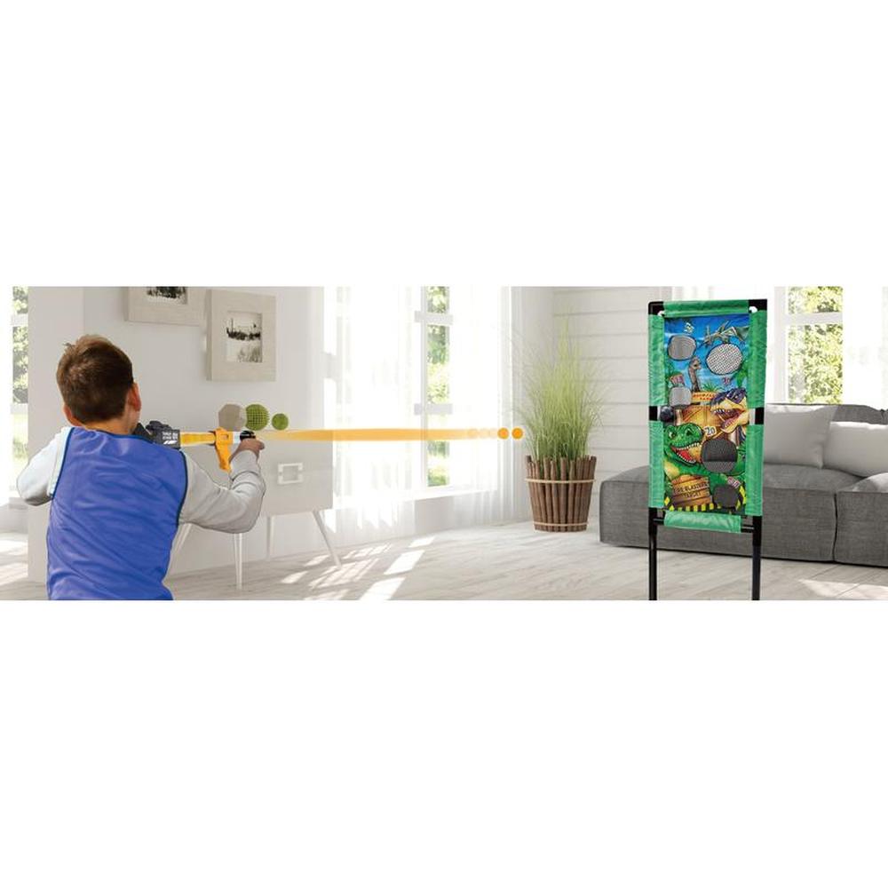 Innov8 Dino Fire Target Set - Dual Air Powered Foam Blasters with Soft Balls (5-10 Years)