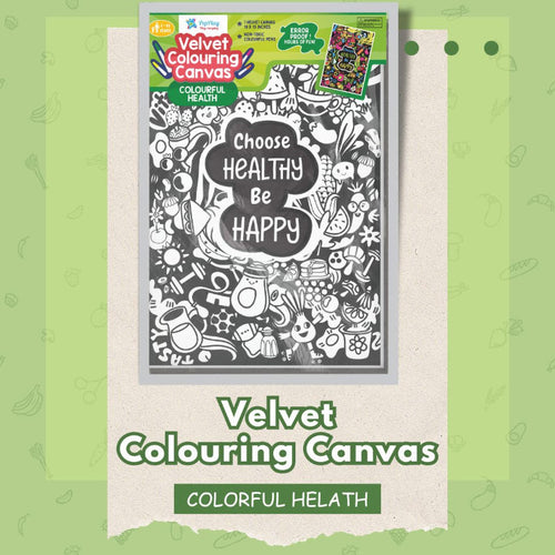 Velvet Colouring Posters - Colourful Health (8-16 Years)